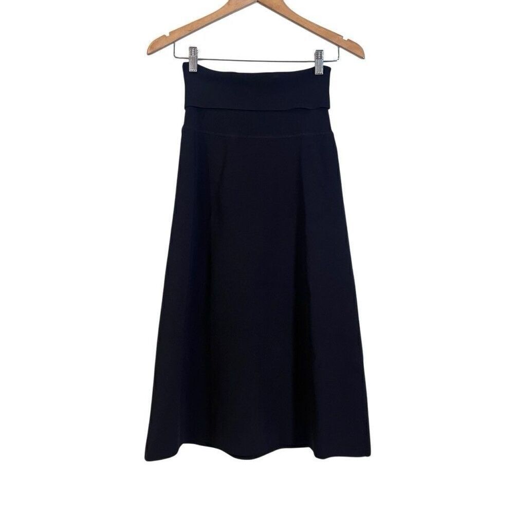 MM Lafleur Harlem Stretch Foldover Waist Jardigan Knit Skirt Size Medium